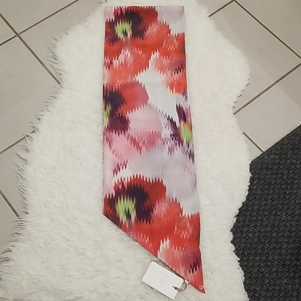💕TED BAKER💕 Evonna Expressive Pansy Skinny Scarf